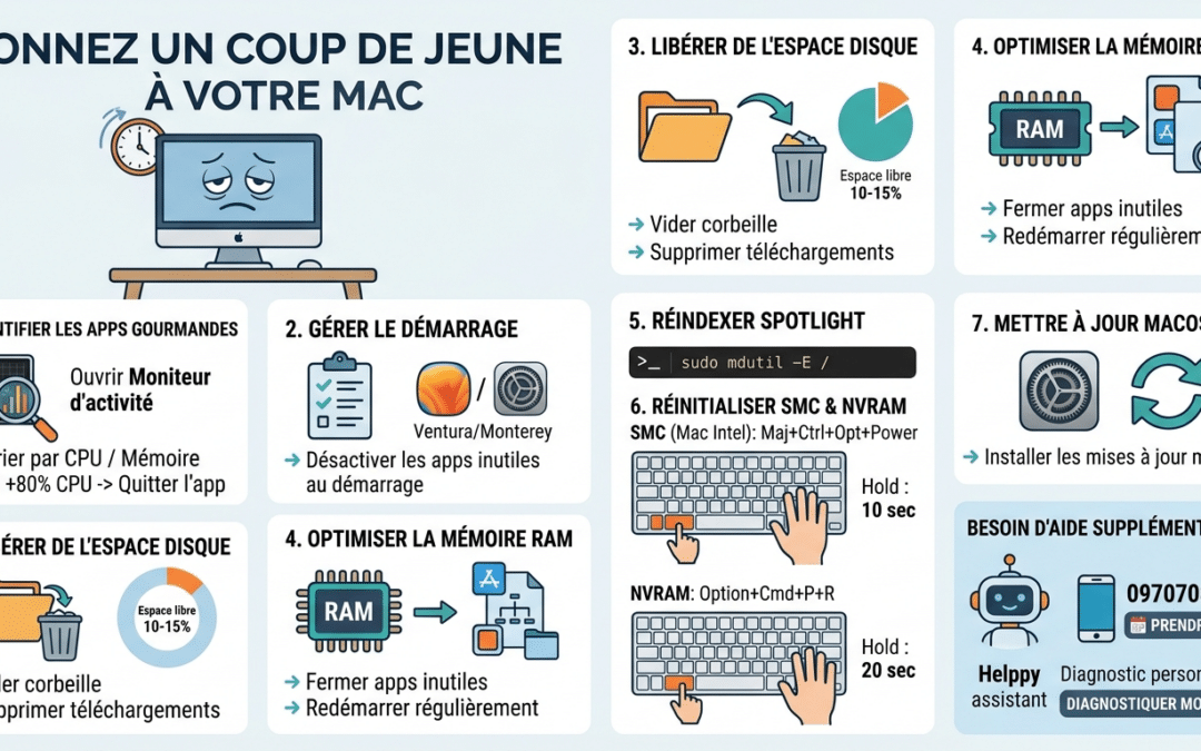 Mac lent : que faire ? 7 solutions testées pour accélérer votre Mac en 2026